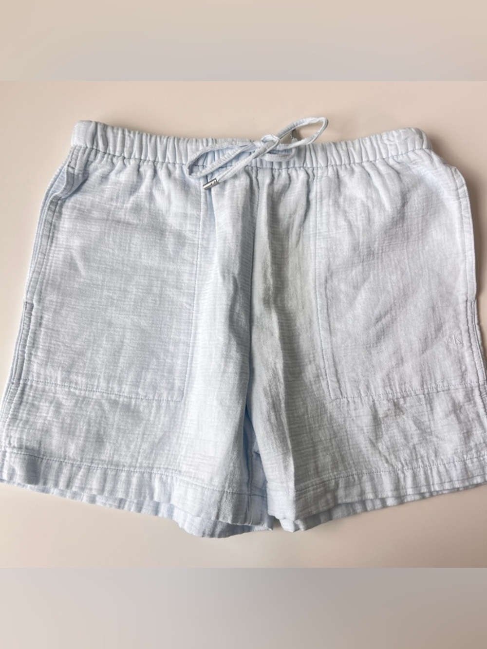 Calvin Klein Ice Melt Blue Gauze Shorts Size Small NWT